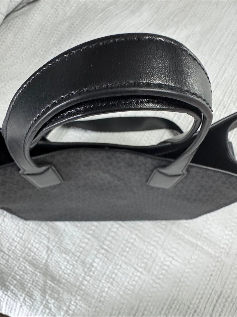 Michael Kors Black MK Logo Tote with Removable Shoulder Strap
